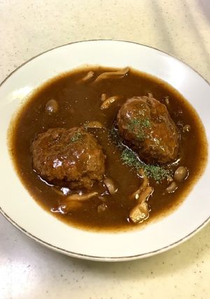 煮込みハンバーグ-レシピのメイン写真