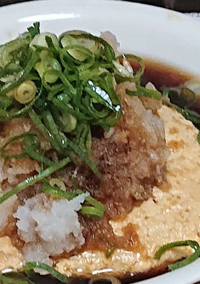特性ビック豆腐ハンバーグピリ辛ポン酢添え-レシピのメイン写真