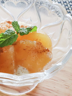 レンジで!リンゴの甘煮~シナモン風味~-レシピのメイン写真