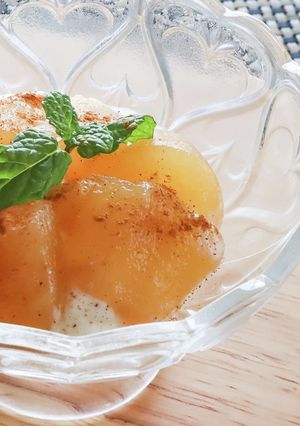 レンジで！リンゴの甘煮～シナモン風味～-レシピのメイン写真