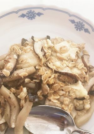 オートミールきのこリゾット風ランチ-レシピのメイン写真