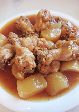圧力鍋で鶏手羽元と大根のさっぱり煮-レシピのメイン写真