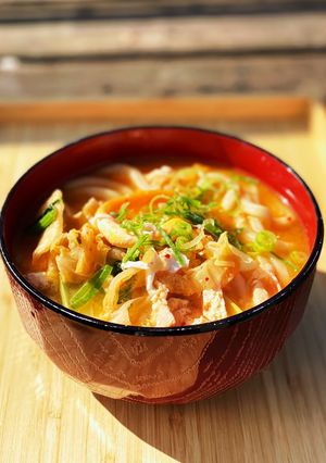 お鍋ひとつで簡単!ピリ辛キムチうどん-レシピのメイン写真