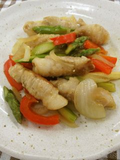 くるくる豚と野菜の甘酢炒め-レシピのメイン写真