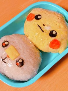 ポケモンおにぎり★ピカチュウ×ヒバニー-レシピのメイン写真