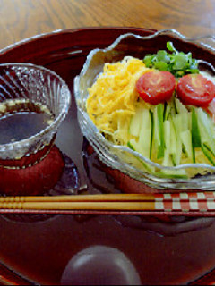 シャキシャキかぼちゃの冷やし中華-レシピのメイン写真