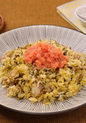 豚ばら肉と高菜の明太チャーハン-レシピのメイン写真