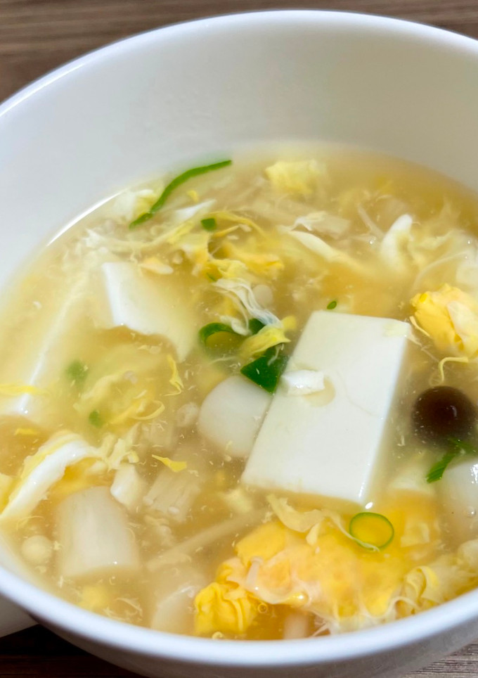 えのきと豆腐の玉子スープ-レシピのメイン写真