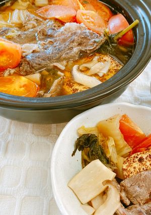 トマトすき焼き鍋-レシピのメイン写真