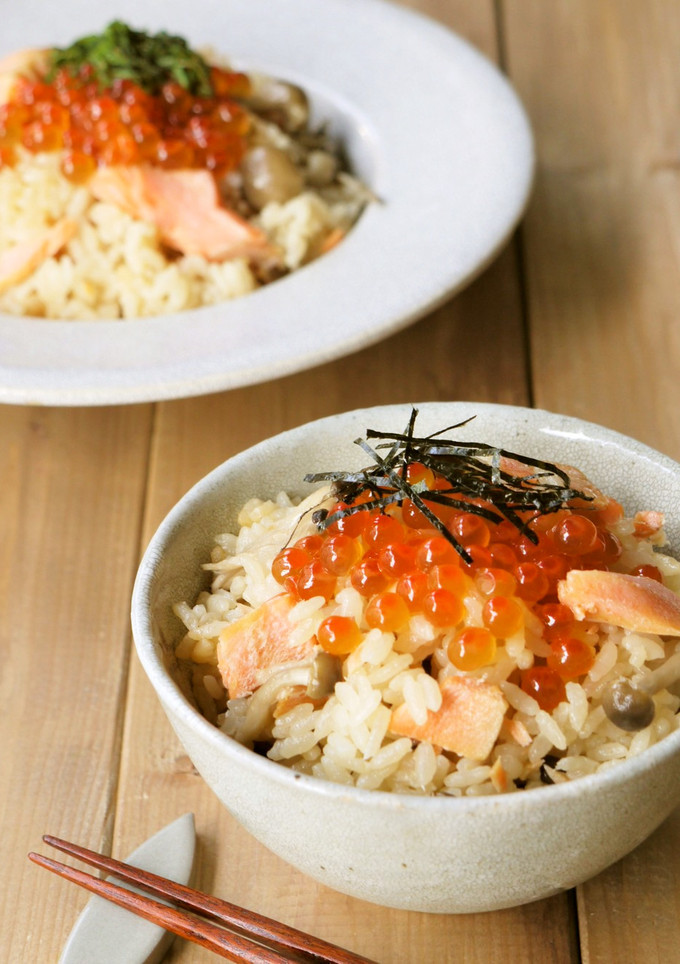 簡単♪鮭といくらの炊き込み御飯-レシピのメイン写真