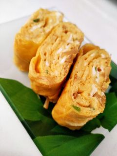 なめ茸と小ねぎの卵焼き-レシピのメイン写真