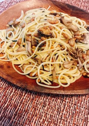 味付けいらず？！なのに美味しい納豆パスタ-レシピのメイン写真
