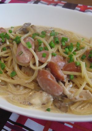 Cafeの味をお家で♪和風クリームパスタ-レシピのメイン写真