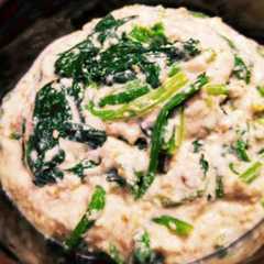 รูปของ 絹豆腐で作るほうれん草の白和え