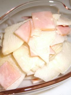 大根とハムの柚子胡椒マヨポン★サラダ-レシピのメイン写真