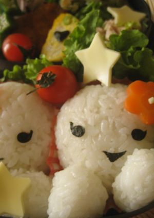 雪だるまちゃんのお弁当♪(キャラ弁)-レシピのメイン写真