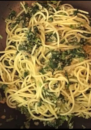 すぐきの葉っぱde和風スパゲッティ-レシピのメイン写真