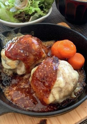 生焼け知らずの王道ハンバーグ-レシピのメイン写真