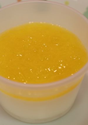 ミルクゼリーピーチソース【学校給食】-レシピのメイン写真