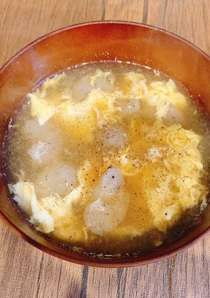 こんにゃくと卵のやさしいスープ-レシピのメイン写真