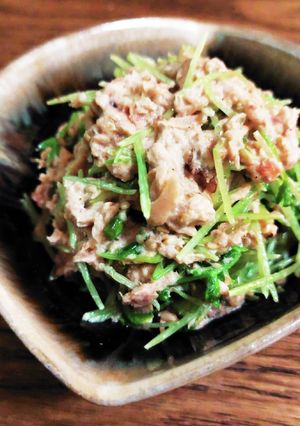 レンチン◎豆苗のツナマヨ和え◎超スピード-レシピのメイン写真