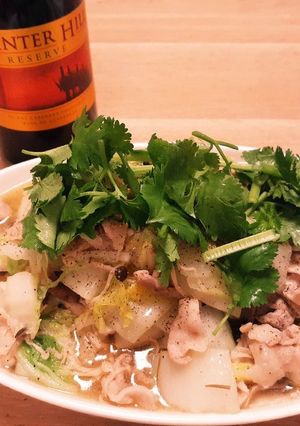 ワインに合う♪白菜と豚肉のきのこ炒め-レシピのメイン写真