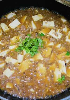 お家で簡単に作れる中華風麻婆豆腐-レシピのメイン写真