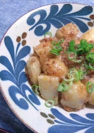 圧力鍋で◎里芋と豚ミンチのソボロ餡掛け-レシピのメイン写真