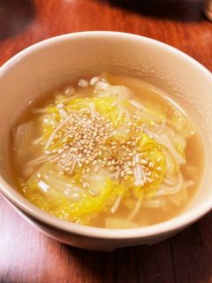きのこと白菜の中華スープ-レシピのメイン写真