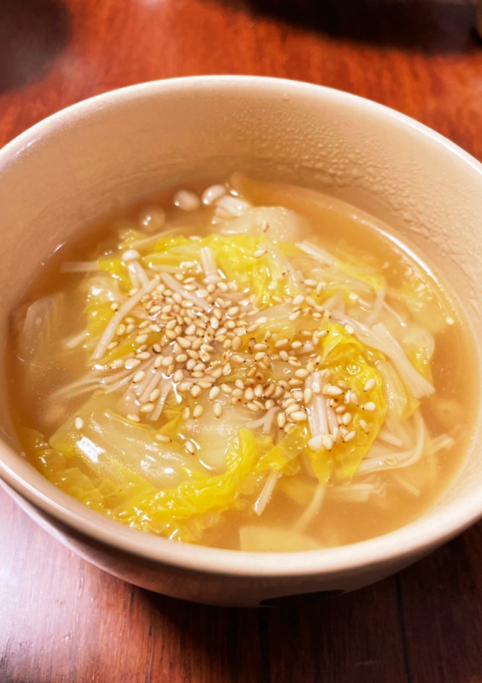 きのこと白菜の中華スープ-レシピのメイン写真