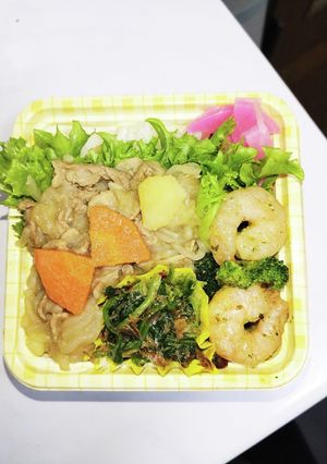 【夫婦弁当168】肉じゃがとハーブ炒め-レシピのメイン写真