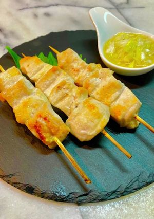 No2954焼き鳥 塩味 ネギ塩タレ-レシピのメイン写真