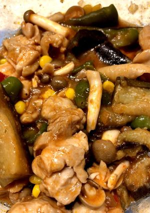 レンジで超簡単♪なすと鶏肉のトマト煮-レシピのメイン写真