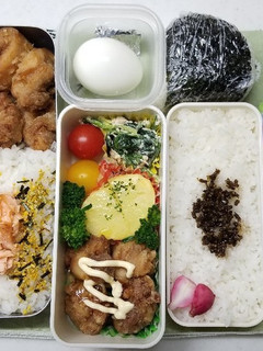 から揚げ弁当(11.18)-レシピのメイン写真