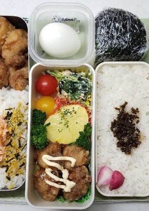 から揚げ弁当(11.18)-レシピのメイン写真