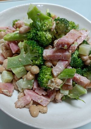 カリカリベーコンの大豆和え-レシピのメイン写真