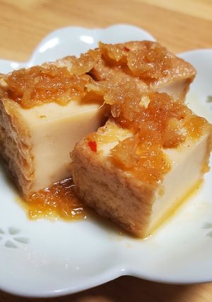 ご飯が進む♪ピリ辛厚揚げ煮(^^♪-レシピのメイン写真