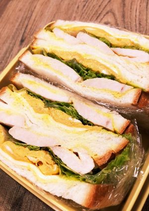 チキンハニーマスタードサンド弁当1118-レシピのメイン写真