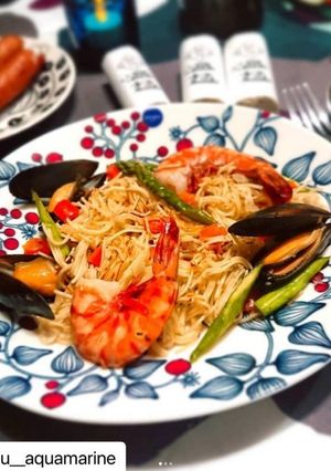 フィデウア風温麺-レシピのメイン写真