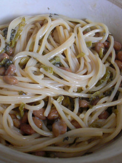 簡単*まぜるだけ!高菜納豆パスタ-レシピのメイン写真