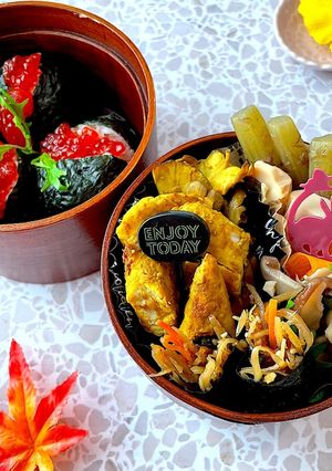 霜月18 筋子おにぎり 女子高生弁当-レシピのメイン写真