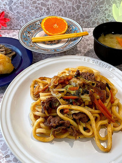 霜月18 献立 焼うどん-レシピのメイン写真