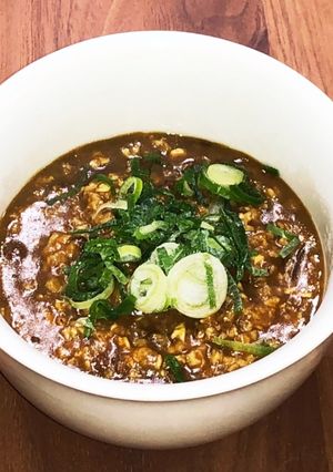 残りカレーで【オートミール雑炊】-レシピのメイン写真