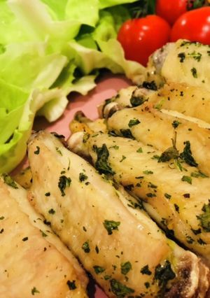 ☆手羽中のバジルオーブン焼き☆-レシピのメイン写真