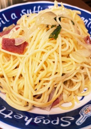 サラミとしそのパスタ-レシピのメイン写真