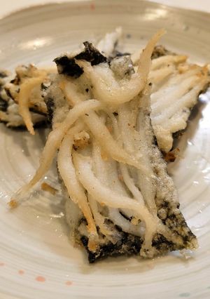簡単おやつ！寒曳きシラウオの磯辺揚げ-レシピのメイン写真