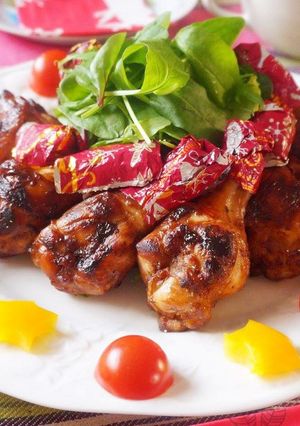 鶏手羽元で簡単贅沢にローストチキン-レシピのメイン写真