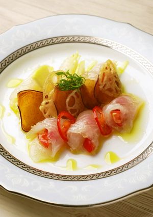 ヒラメのカルパッチョ-レシピのメイン写真