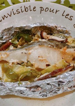 野菜たっぷり！タラの味噌マヨフォイル蒸し-レシピのメイン写真
