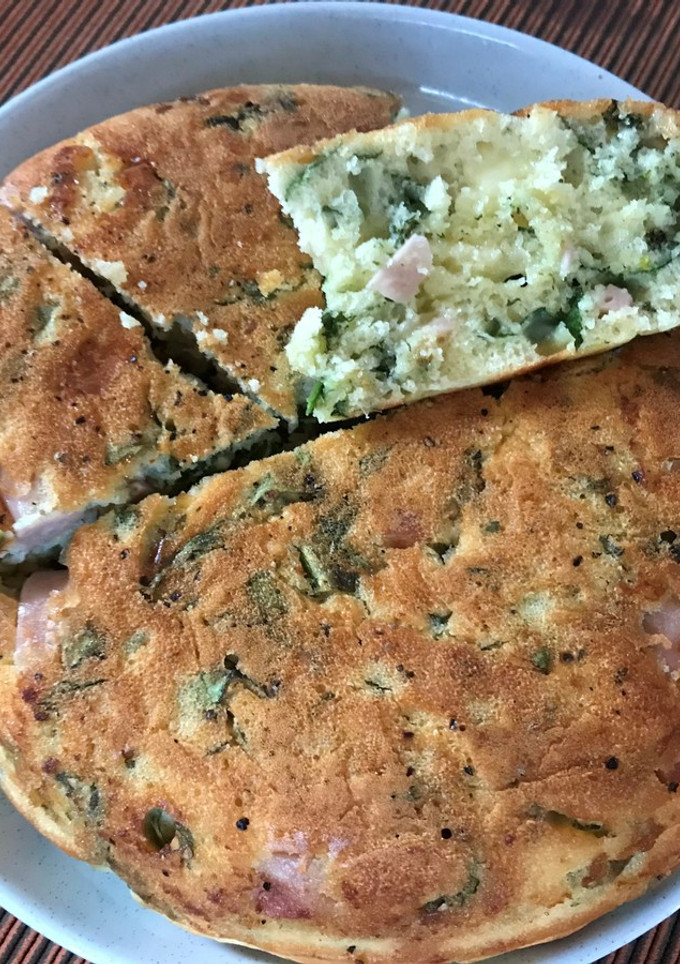 炊飯器で簡単 春菊のチーズ ケーク・サレ-レシピのメイン写真